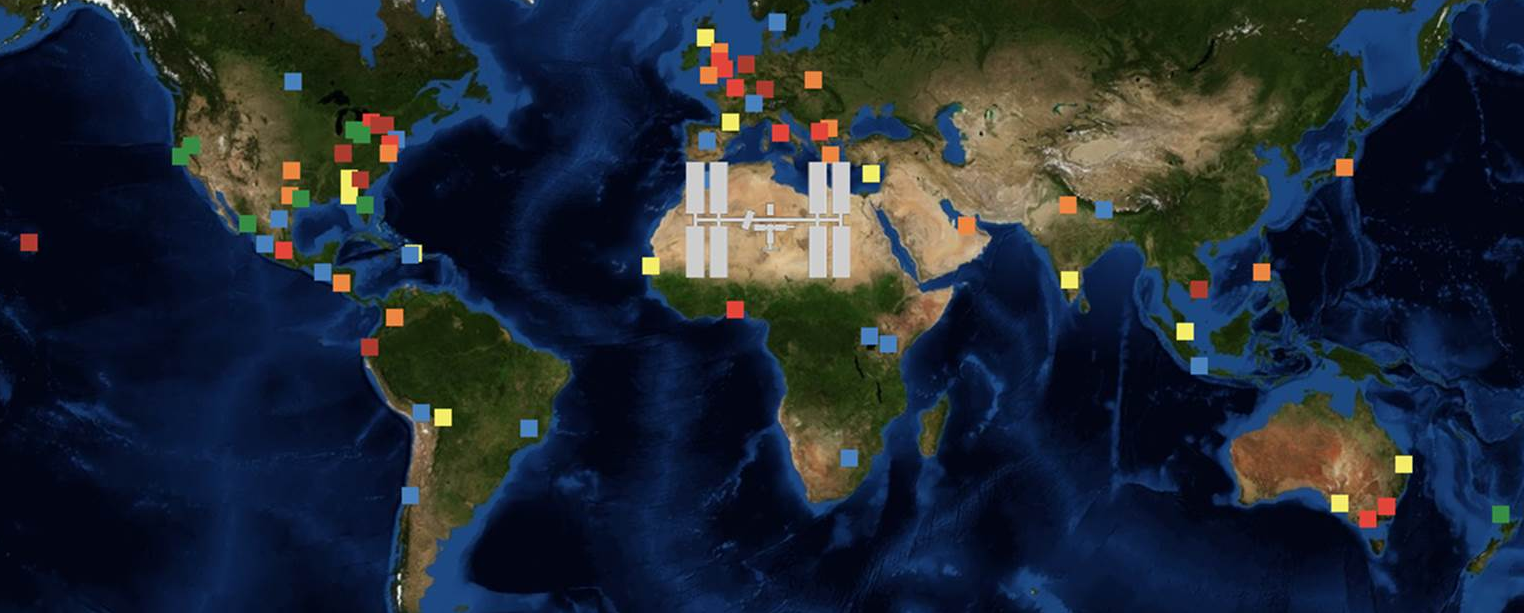 2013 International Space Apps Challenge locations map