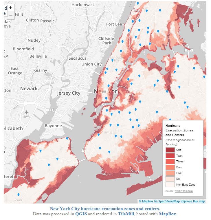 Interactive Map of Hurricane Sandy by Chris Henrick