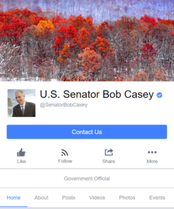 bob casey mobile facebook screenshot