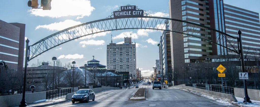 Flint vehicle city sign