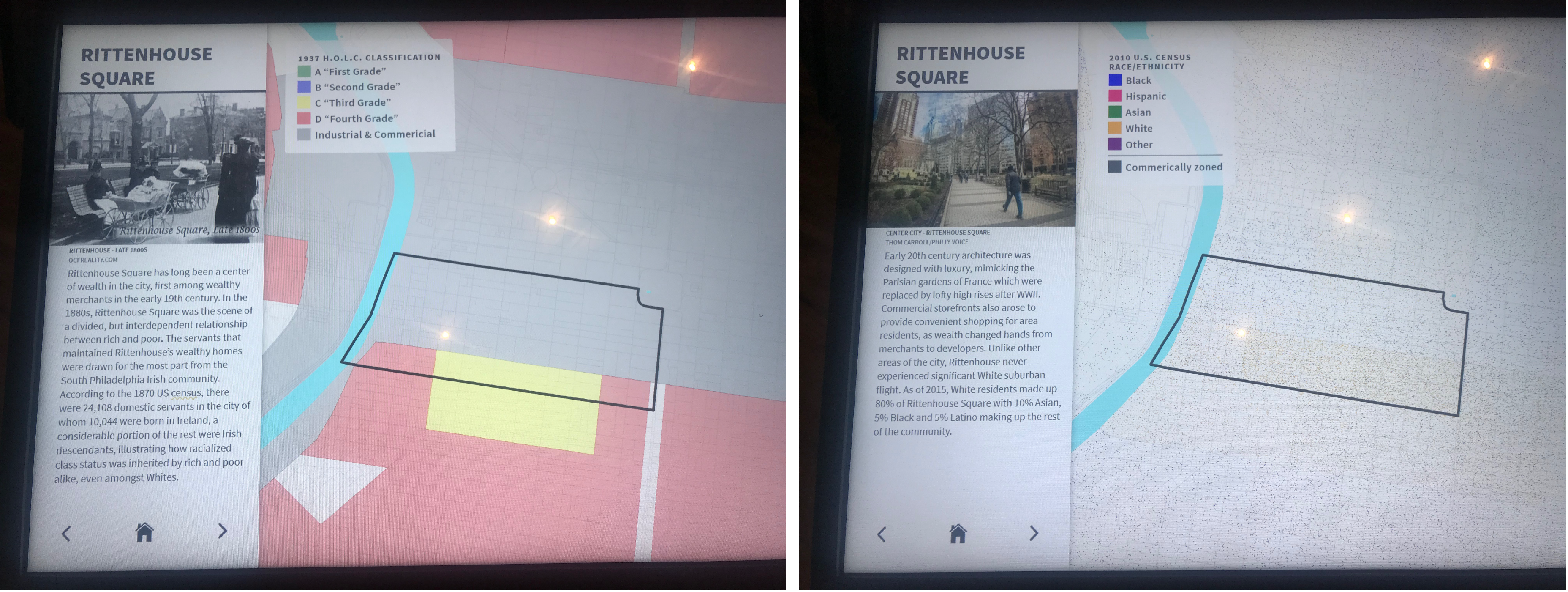 A Dream Deferred exhibit interactive maps