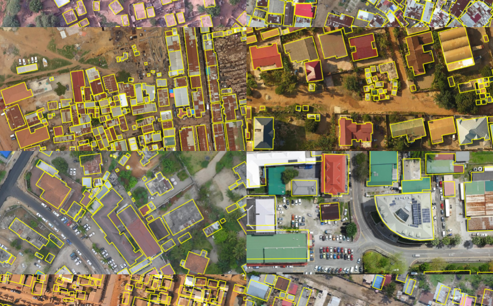 aerial images of cities in Africa